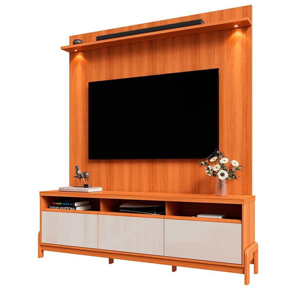Rack Bancada com Painel 1 Porta 2 Gavetas para Tv de até 75” Viron
