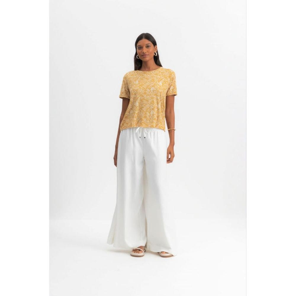Blusa feminina floral em viscolycra Essendi - G