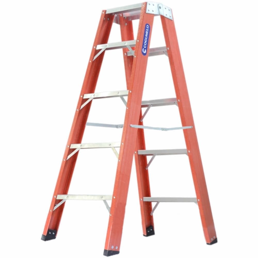 Escada Tesoura Fibra de Vidro 1,40 Metros TF-4 - ES000021 - COGUMELO