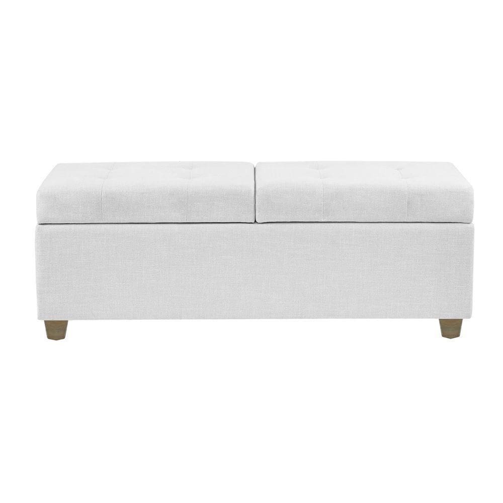 Recamier Bau Paris 1,20M Suede Branco - Clique Decor