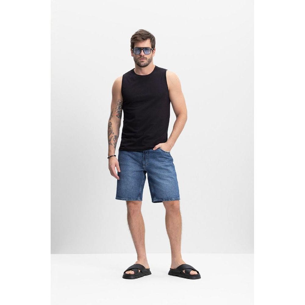 Regata masculina em meia malha Essendi - P