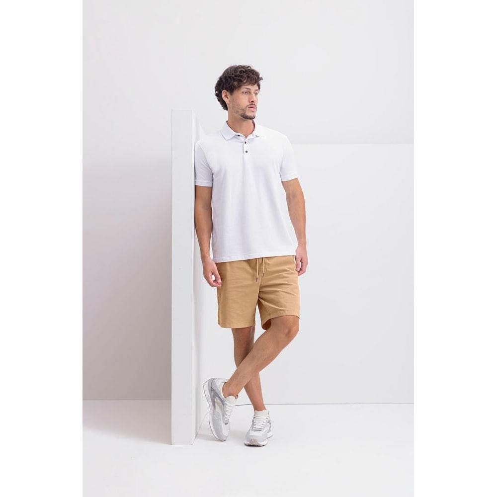 Camisa polo masculina em piquet comfort Essendi - M
