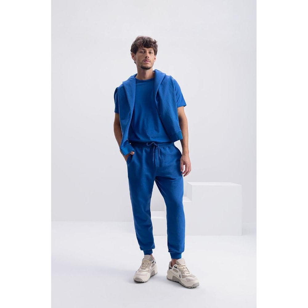 Calça jogger masculina em moletom Essendi M