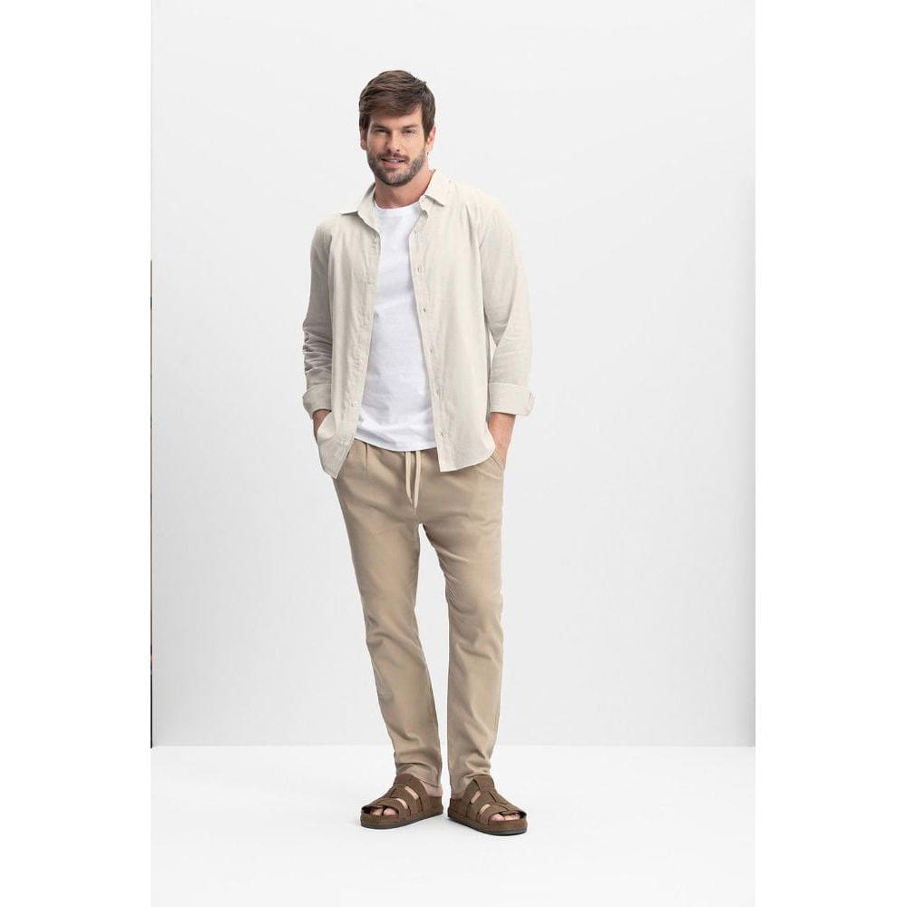 Camisa Verano Linho Masculina Essendi P