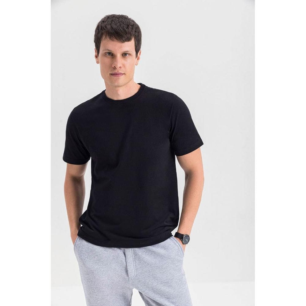 Camiseta masculina em meia malha Essendi - P
