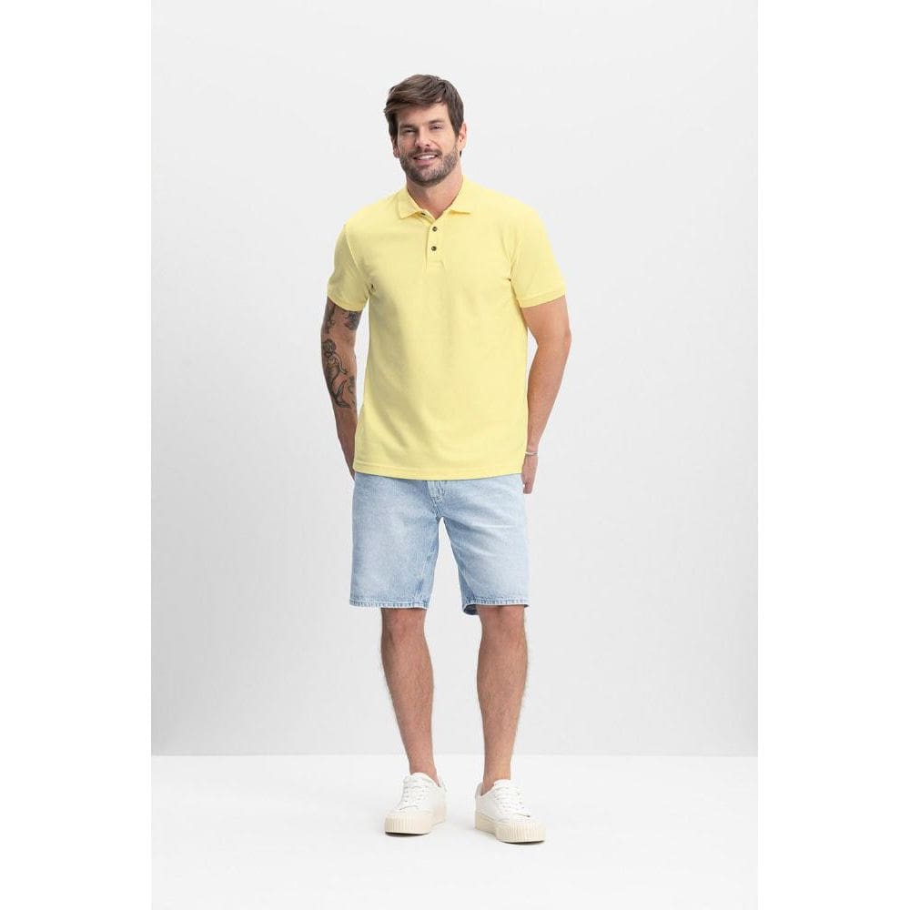 Camisa polo masculina em piquet comfort Essendi - P