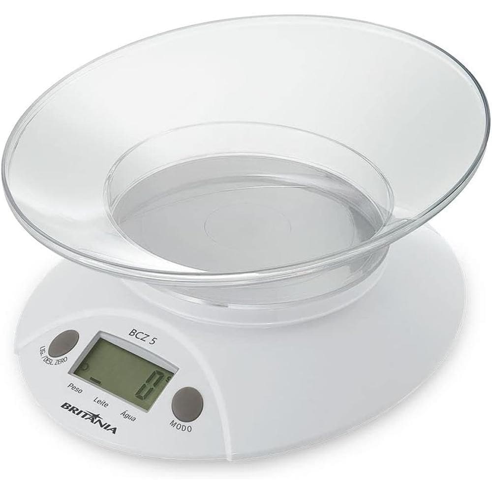 Balança de Alimentos Cozinha Britânia BC-Z5 Digital Compacto