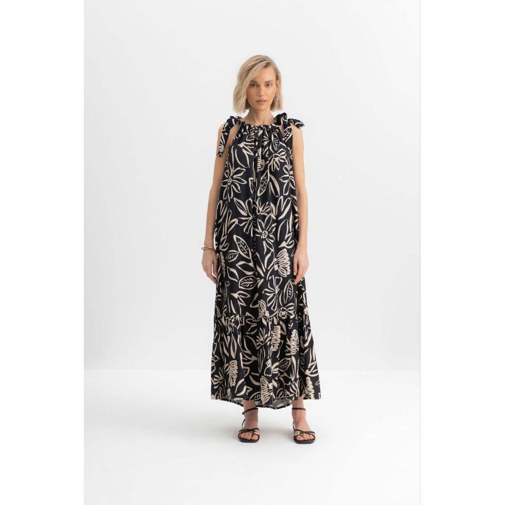 Vestido longo feminino floral Essendi - G