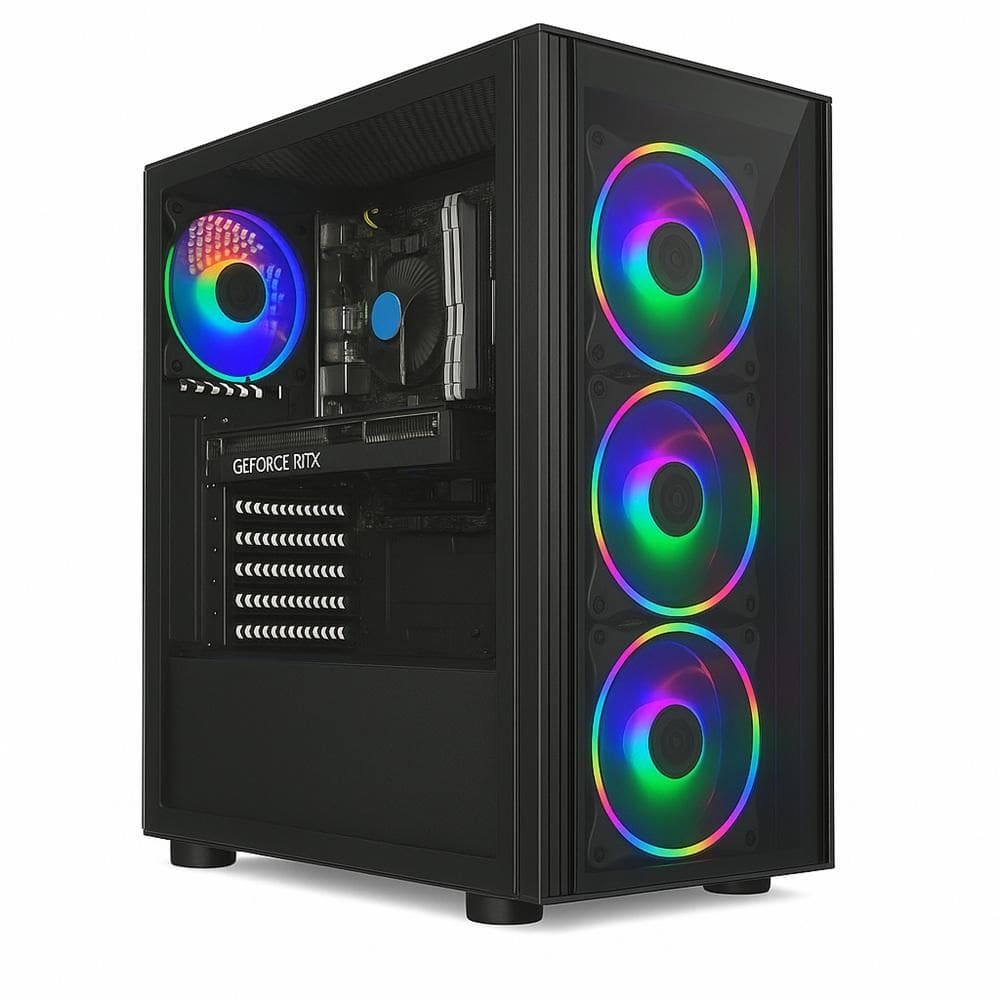 Pc Gamer 3green, Intel I5 10400F, 32GB DDR4, Geforce RTX 3050, 512GB M.2 Fonte 500W Preto 3G32GB-29