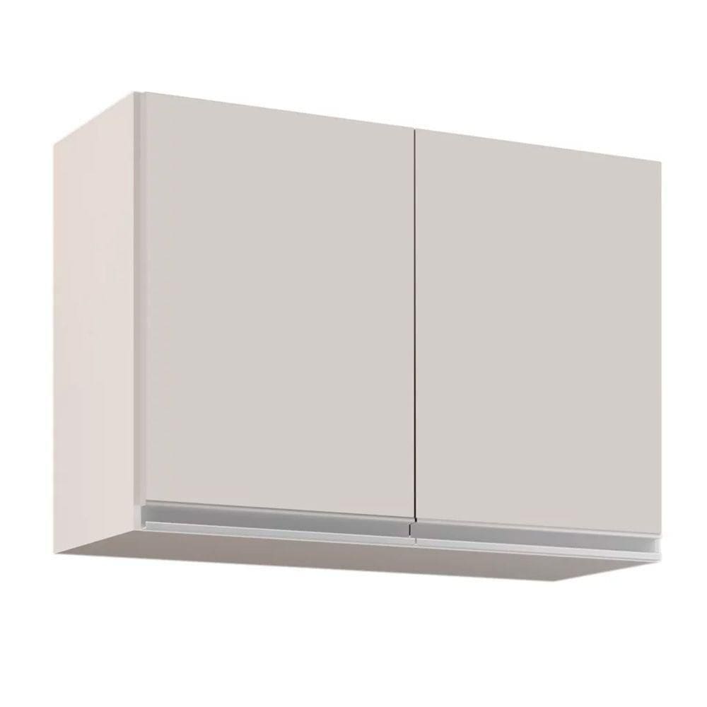 Armário Aéreo De Cozinha 02s Eva Branco 80cm