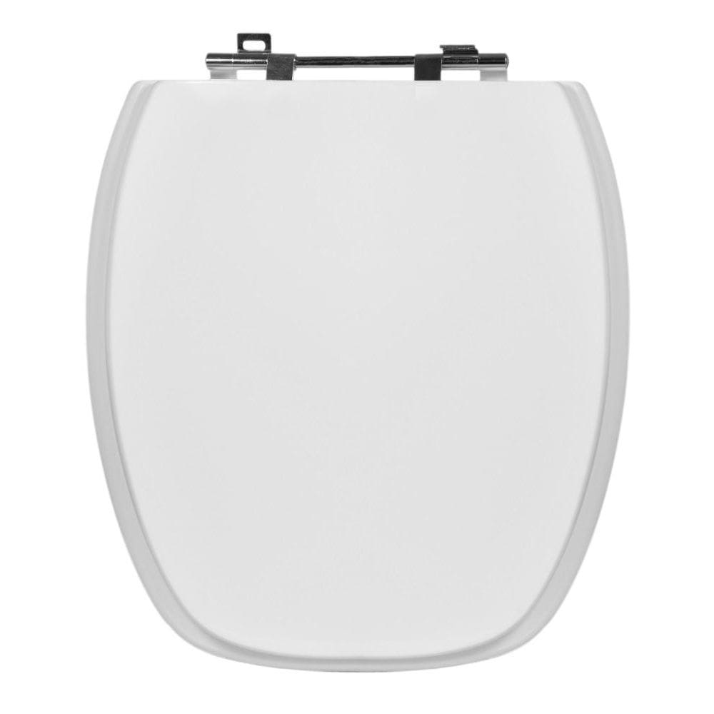 Assento Sanitário Thema/hawaii com Fechamento Comum em Mdf Laqueado Cor Branco Sensi Dacqua