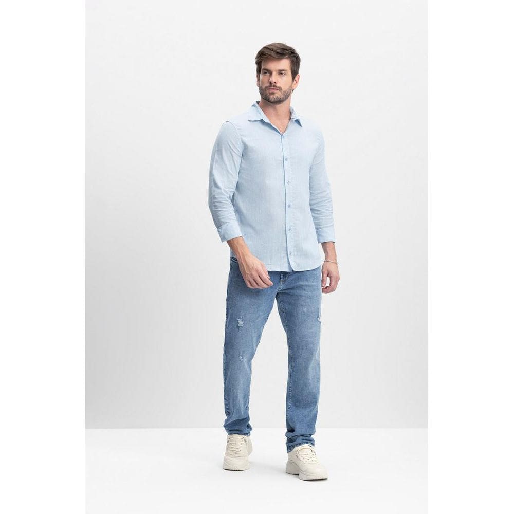 Camisa Verano Linho Masculina Essendi P