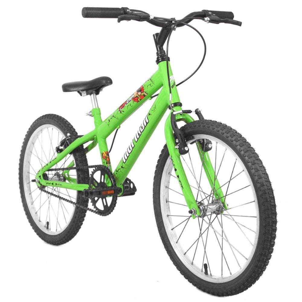 Bicleta Aro 20 MTB C23 Top Lip V-Brake Verde Kawasaki - Mormaii