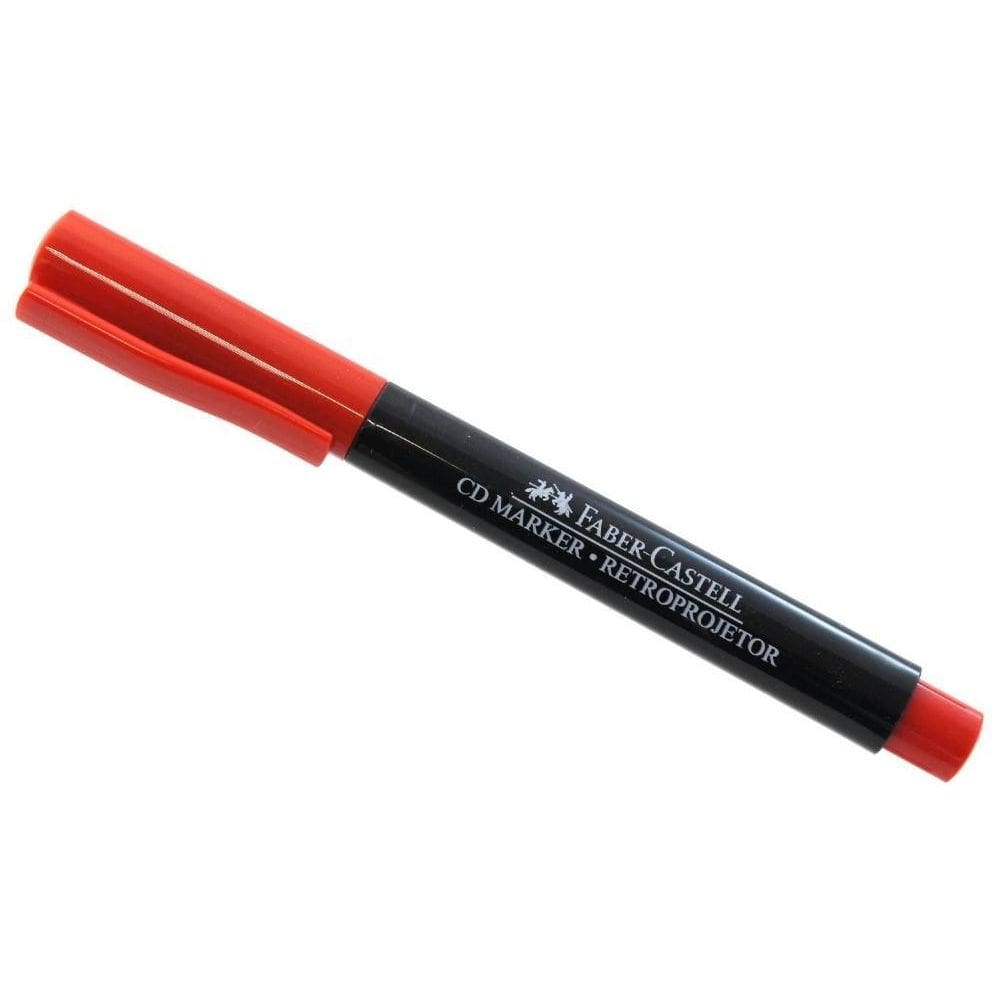 Caneta Pincel Retro Projetor 1.0 Cd Vermelho Faber Castell