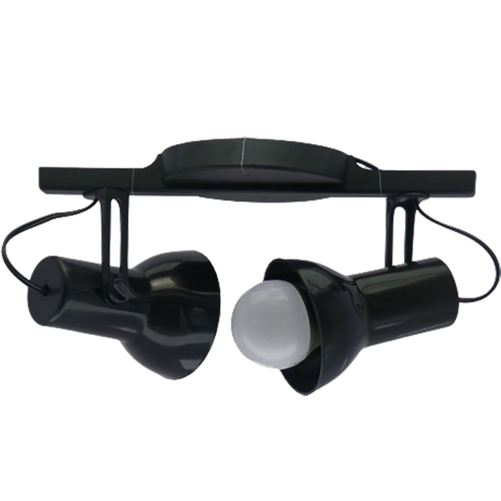 Spot Trilho Duplo Preto - 1120-S - INDUPLAS