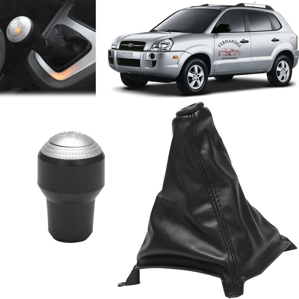 Manopla E Coifa Cambio Manual Hyundai Tucson Ix35 2009/2015