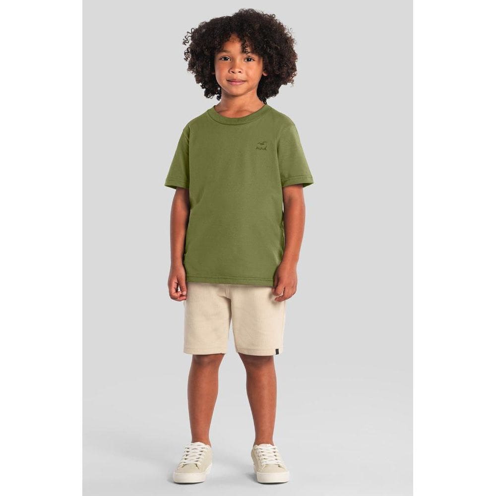 Camiseta infantil menino em meia malha Mundi