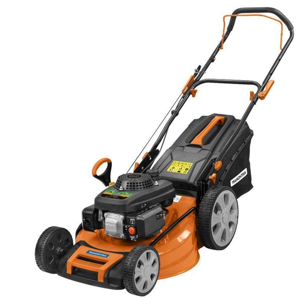 Cortador De Grama A Gasolina Tramontina Cc53m Motor 159cc Em Metal Com Recolhedor Rígido