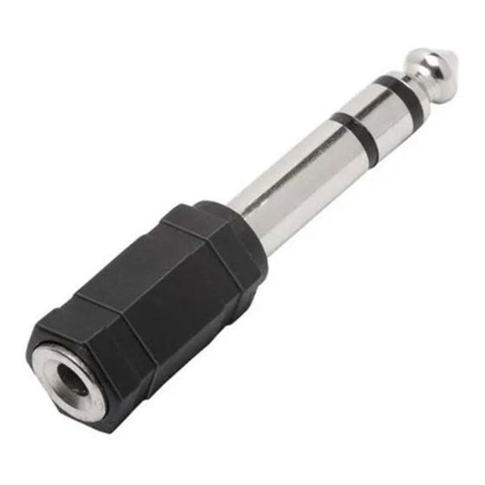 Plug Adaptador P2 Fêmea Stereo Para P10 Macho Stereo