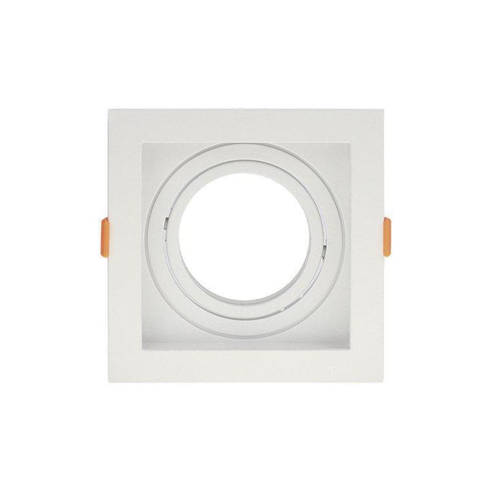 Spot Recuado De Embutir Quadrado Móvel Ar 70 Branco Taschibr