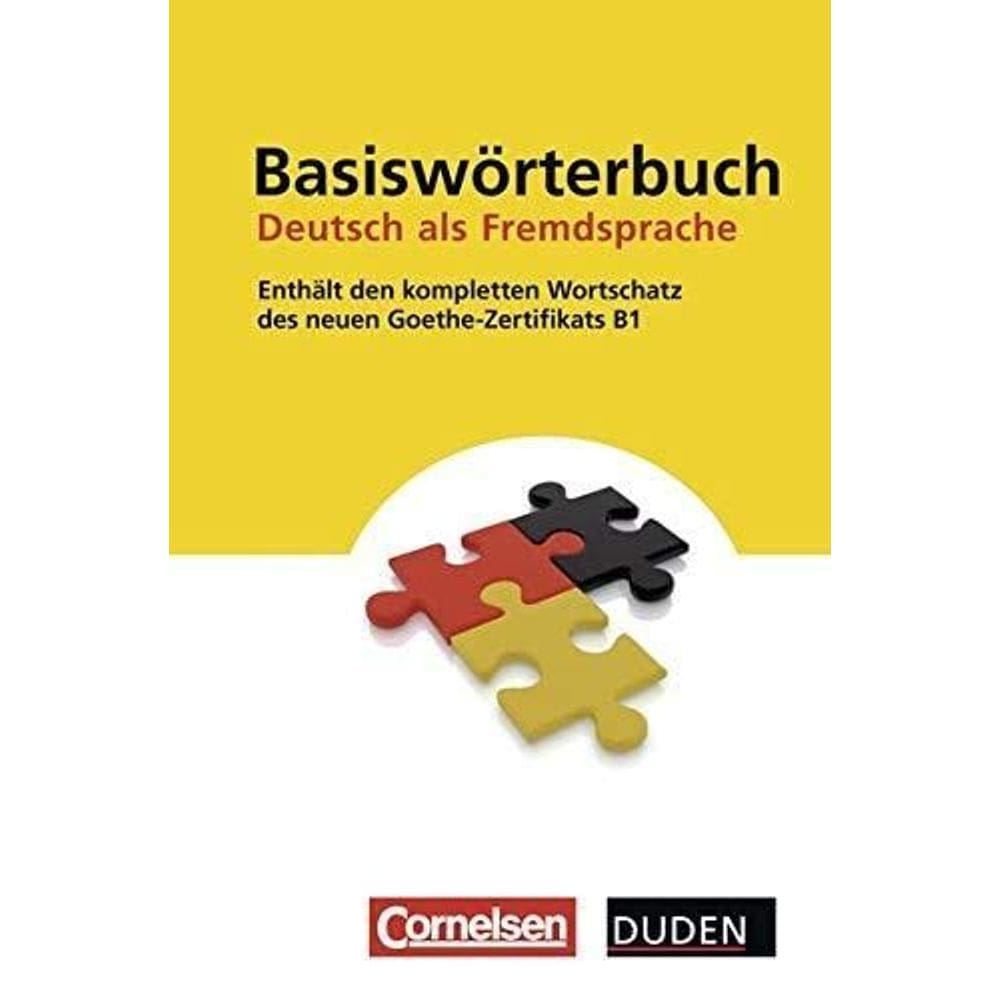 Basiswörterbuch - Deutsch Als Fremdsprache Zum Neuen Goethe-Zertifikat B1- Cornelsen 9783411041541