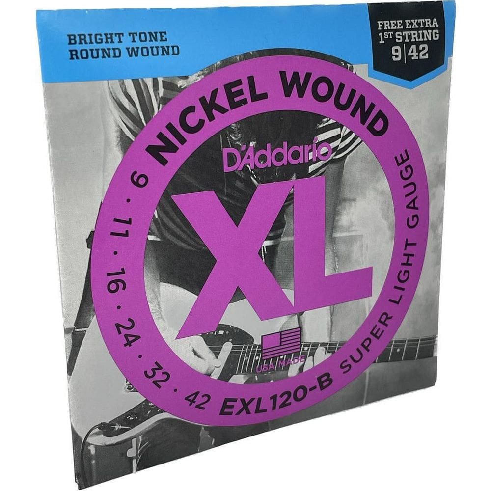 Jogo De Cordas 09 Guitarra Nickel Wound Daddario Exl120-B