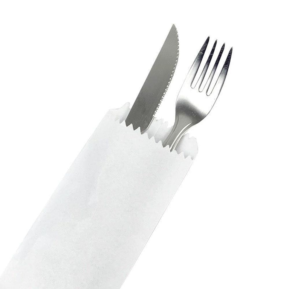 Saco De Papel Branco Embalar Talher Talheres 1Pct C/1000