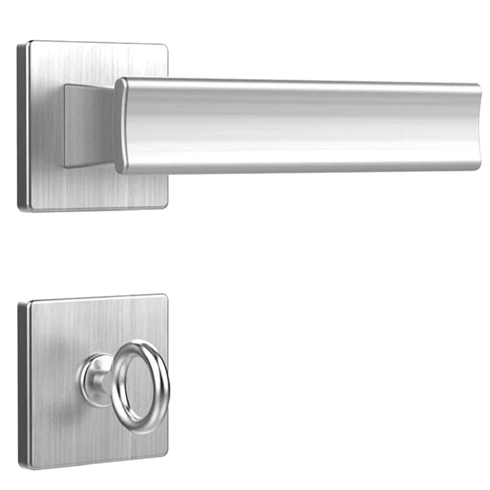 Fechadura para Porta de Banheiro MZ640 Design Cromo Acetinado 40mm com Roseta - 03640B5CA - PAPAIZ