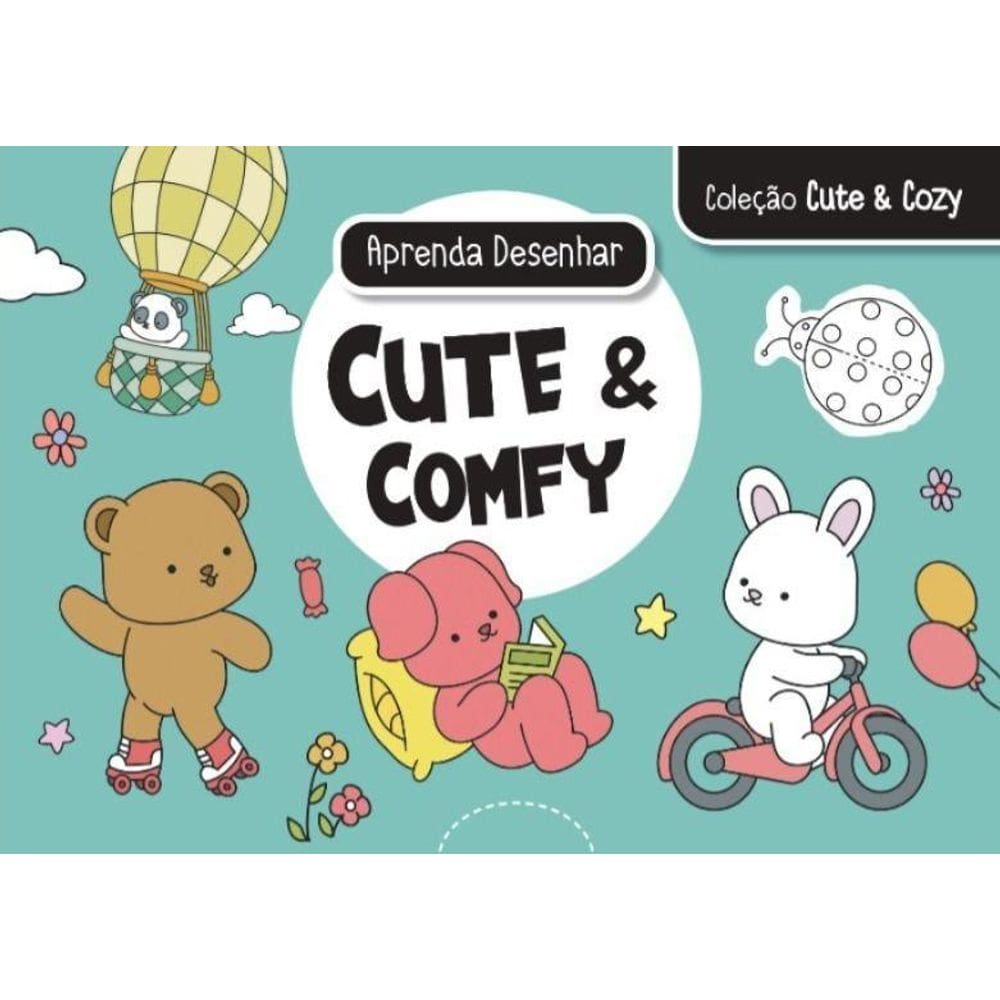 Livro Aprenda A Desenhar - Cute And Comfy - Verde