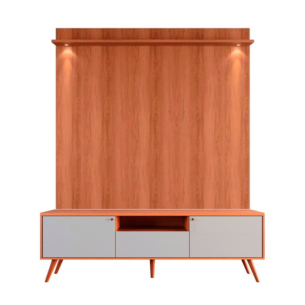 Rack Bancada com Painel para Tv de até 70” Rivire 1 Porta