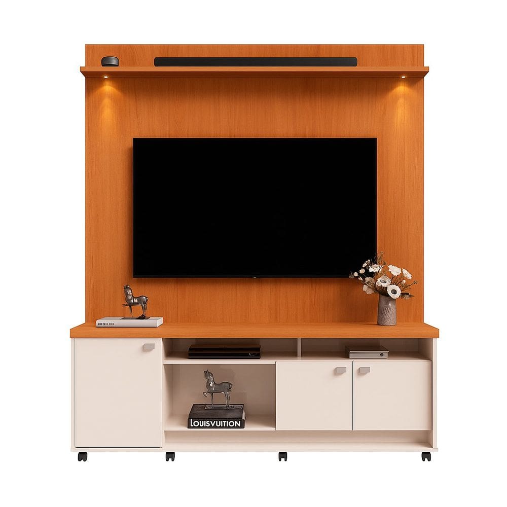 Rack Bancada com Painel para Tv de até 70” com Led Luari