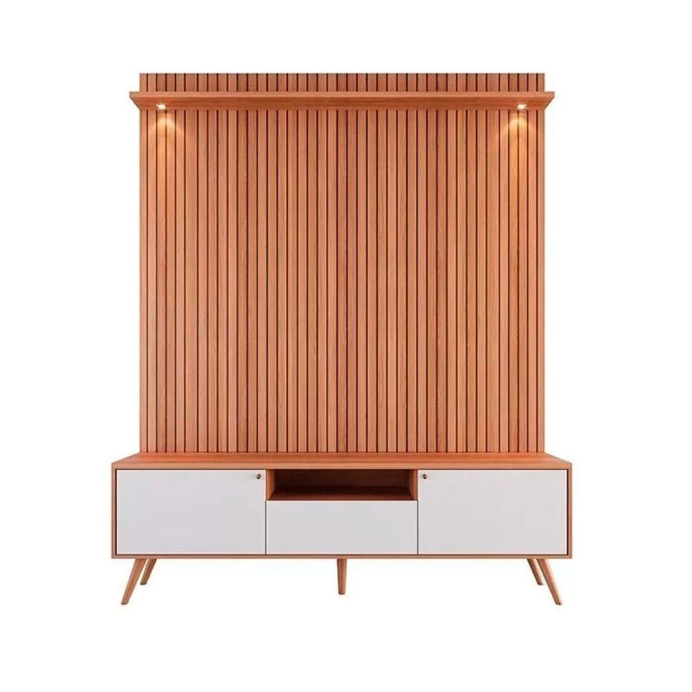 Rack Bancada com Painel para Tv de até 70” Rivire 1 Porta
