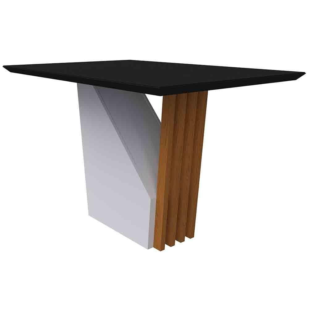 Mesa Veneza 120x80cm - Ypê/preto