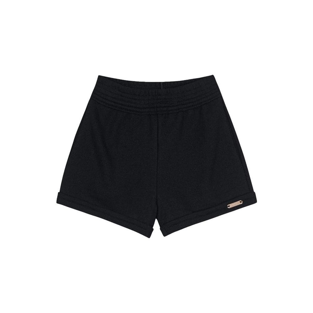Shorts infantil menina em moletinho Brandili