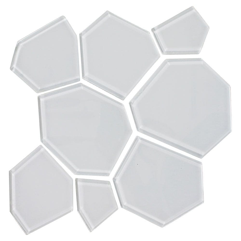 Mosaico de Vidro Croco White 32X32cm - 1713002001