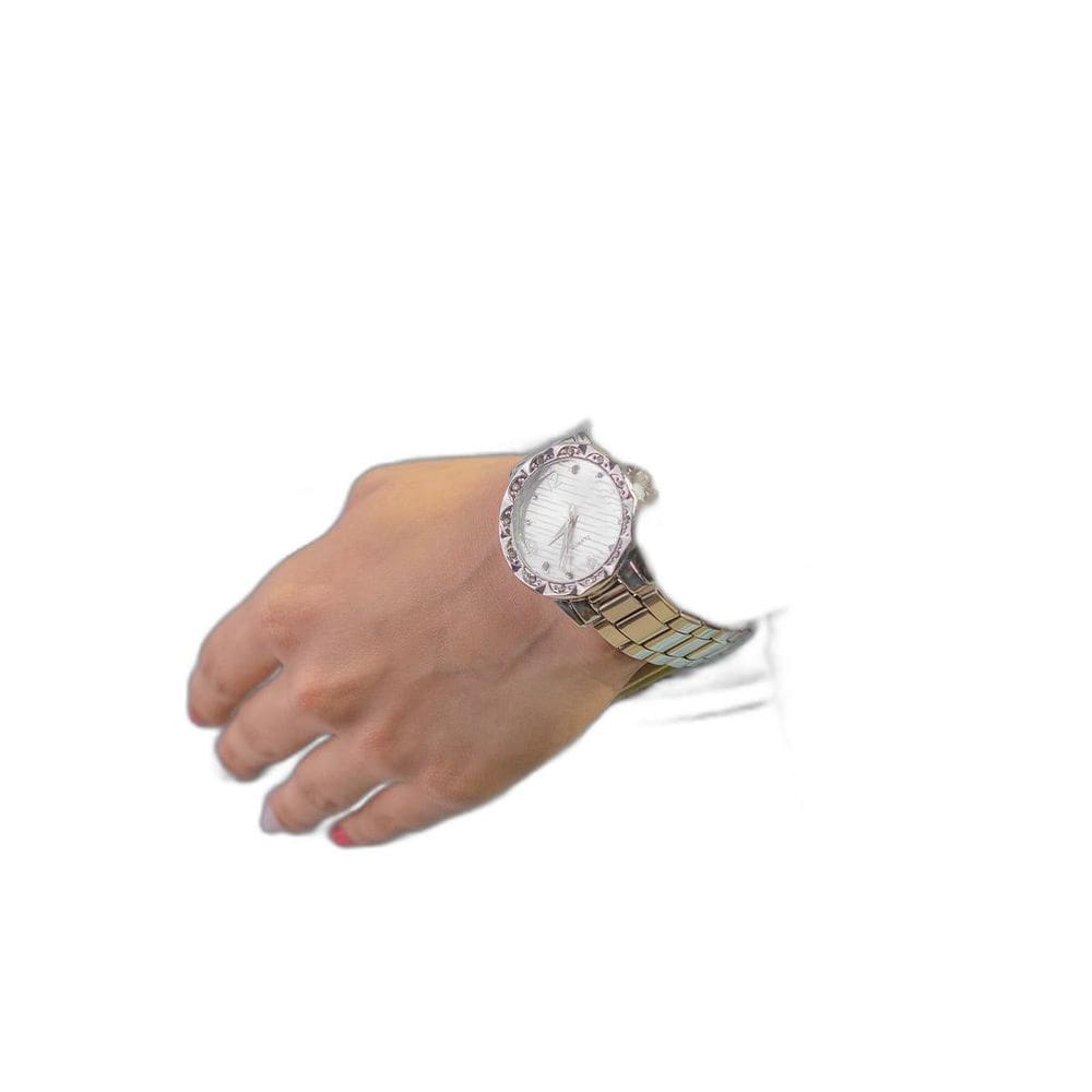 Relógio Feminino Prata Quartz Para Presente