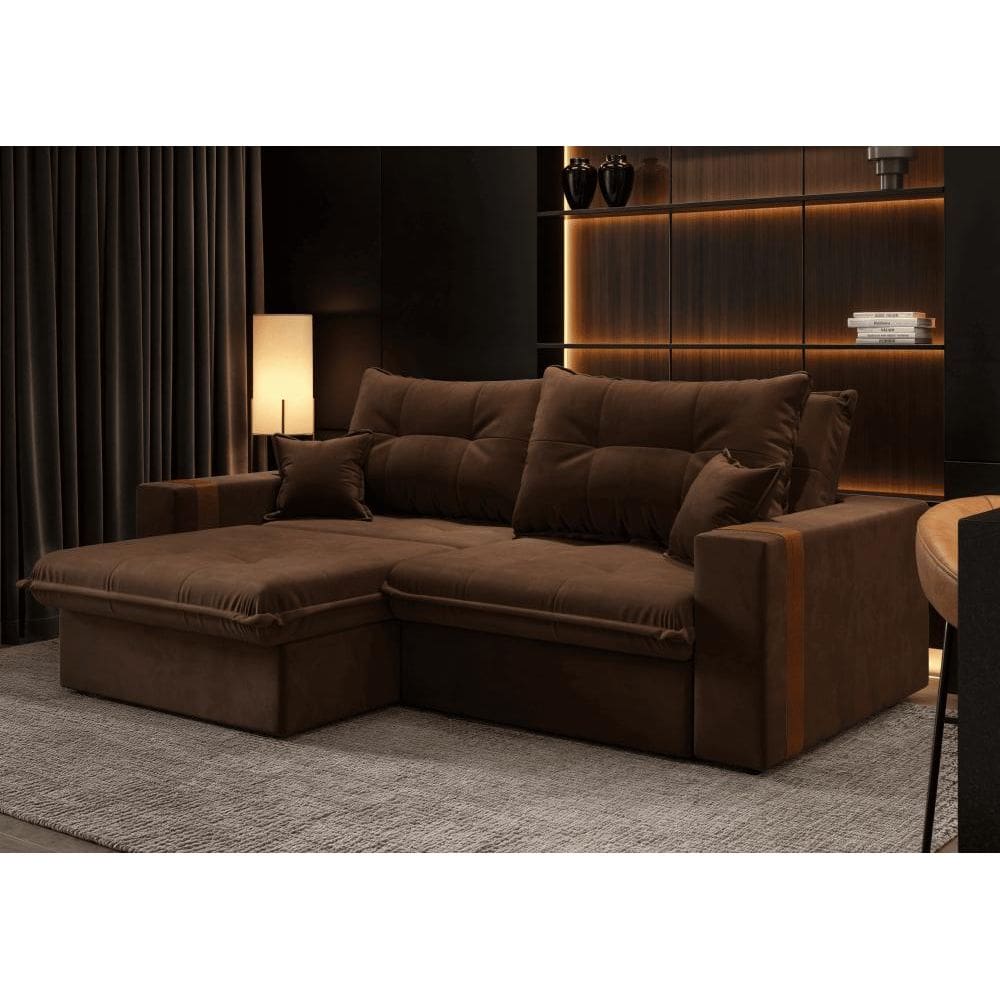 Sofá-cama Ipanema 3 Lugares Suede 200cm