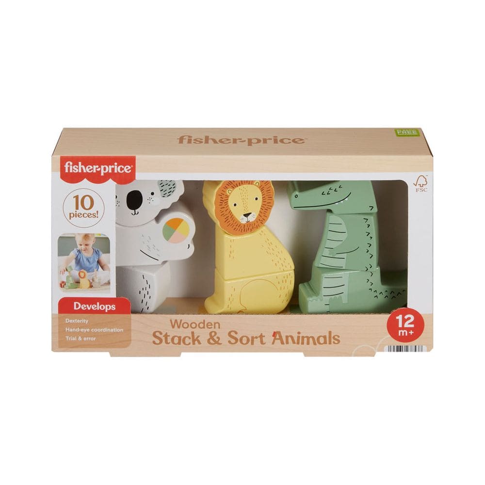 Fisher Price - Animais Empilhaveis - Brinquedo para Bebes MATTEL