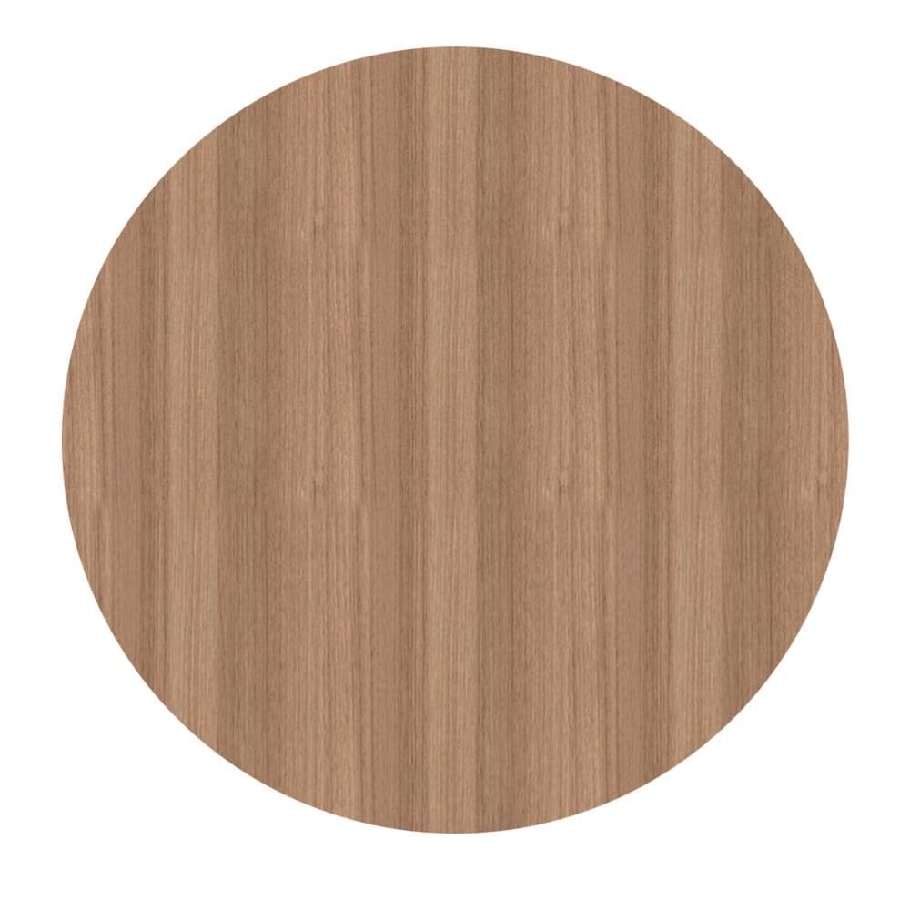 Tampo Redondo 60 cm (Largura) PE40 Pandin MDP 4,00 cm (altura) Cor Noce Naturalle