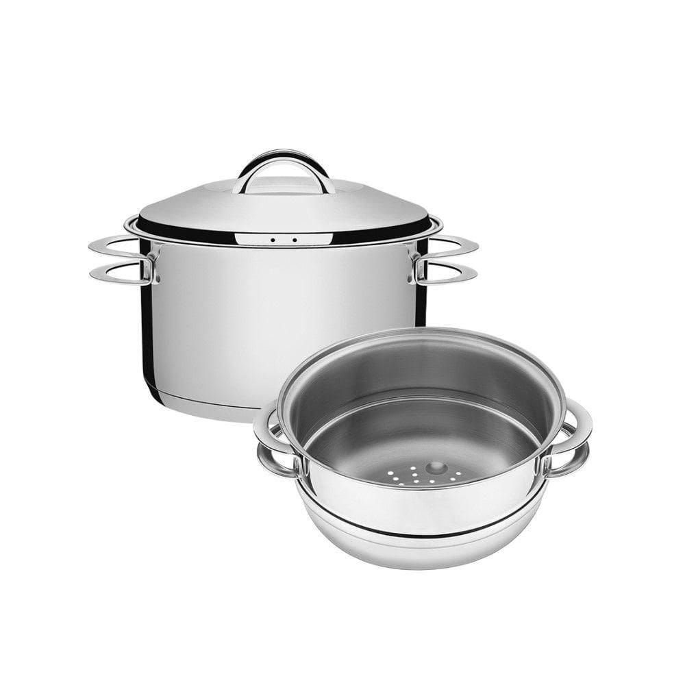 Jogo Caçarola Rasa + Cozi-vapore Solar 20cm 3,6L Tramontina