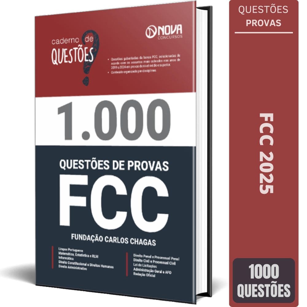 Livro De Questões Gabaritadas Da Fcc 2025