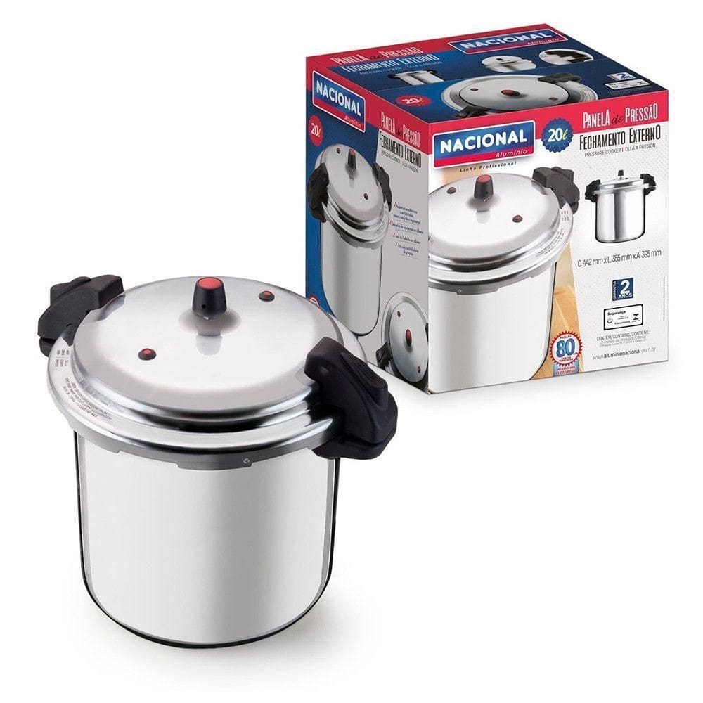 Panela De Pressão 20 Litros Profissional Com Fechamento Externo Para Cozinhar