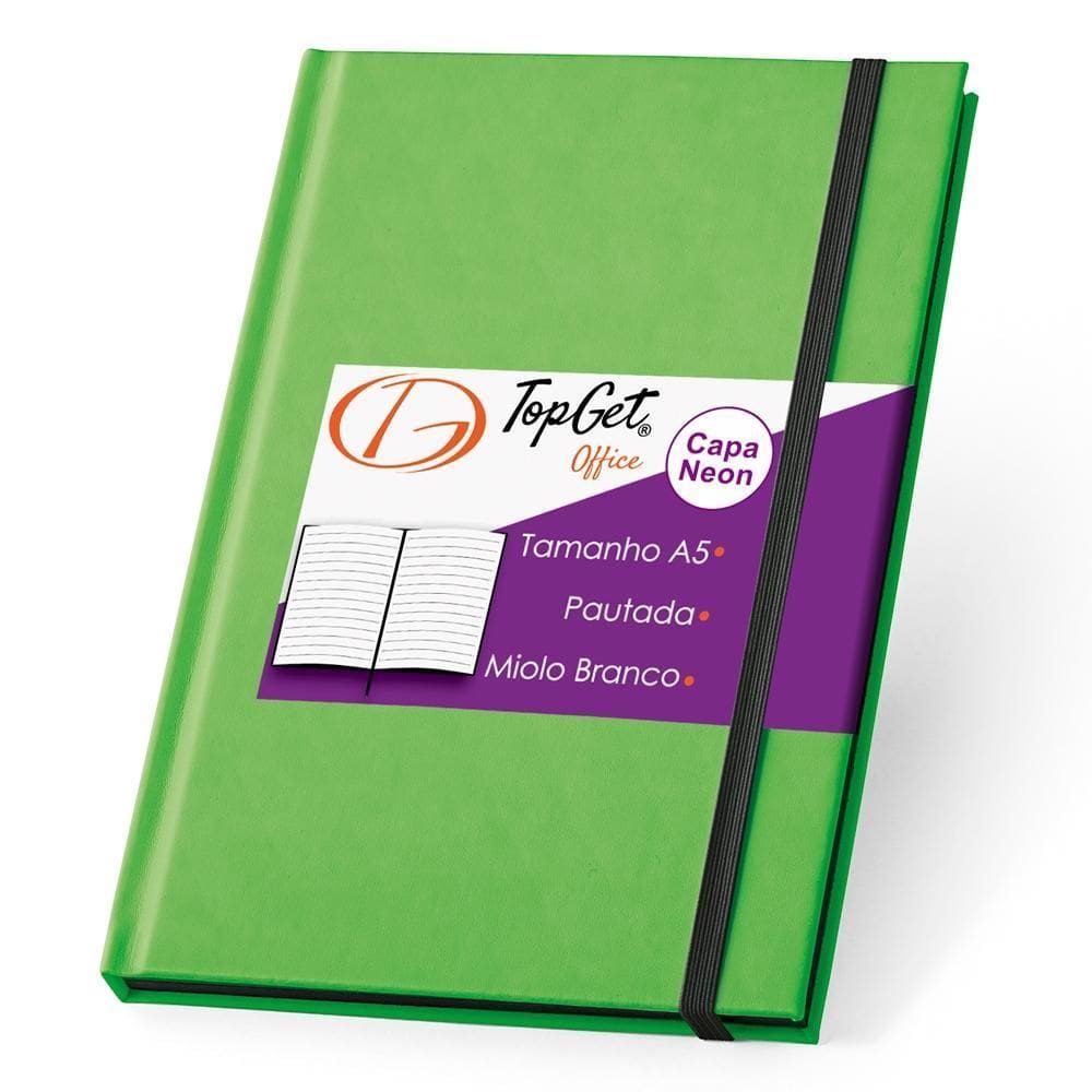 Caderneta Neon 14X21Cm 96 Fls Pautadas - Verde Claro