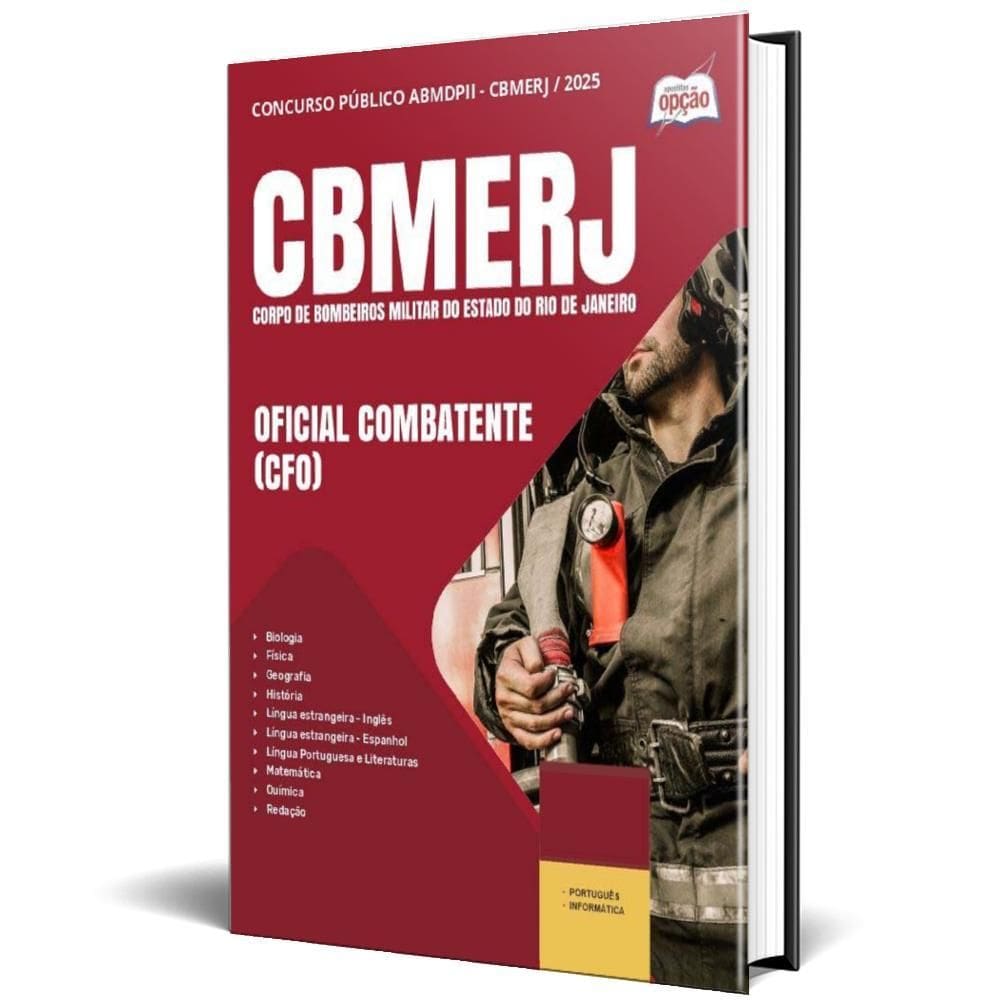 Apostila Cbmerj 2025 - Oficial Combatente -  Cfo