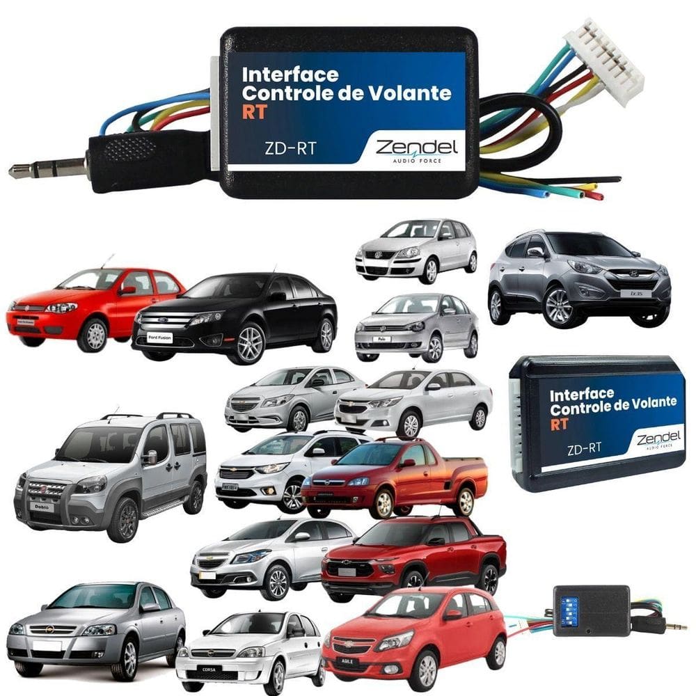 Interface Comando Volante Botão Multimidia Universal Carro