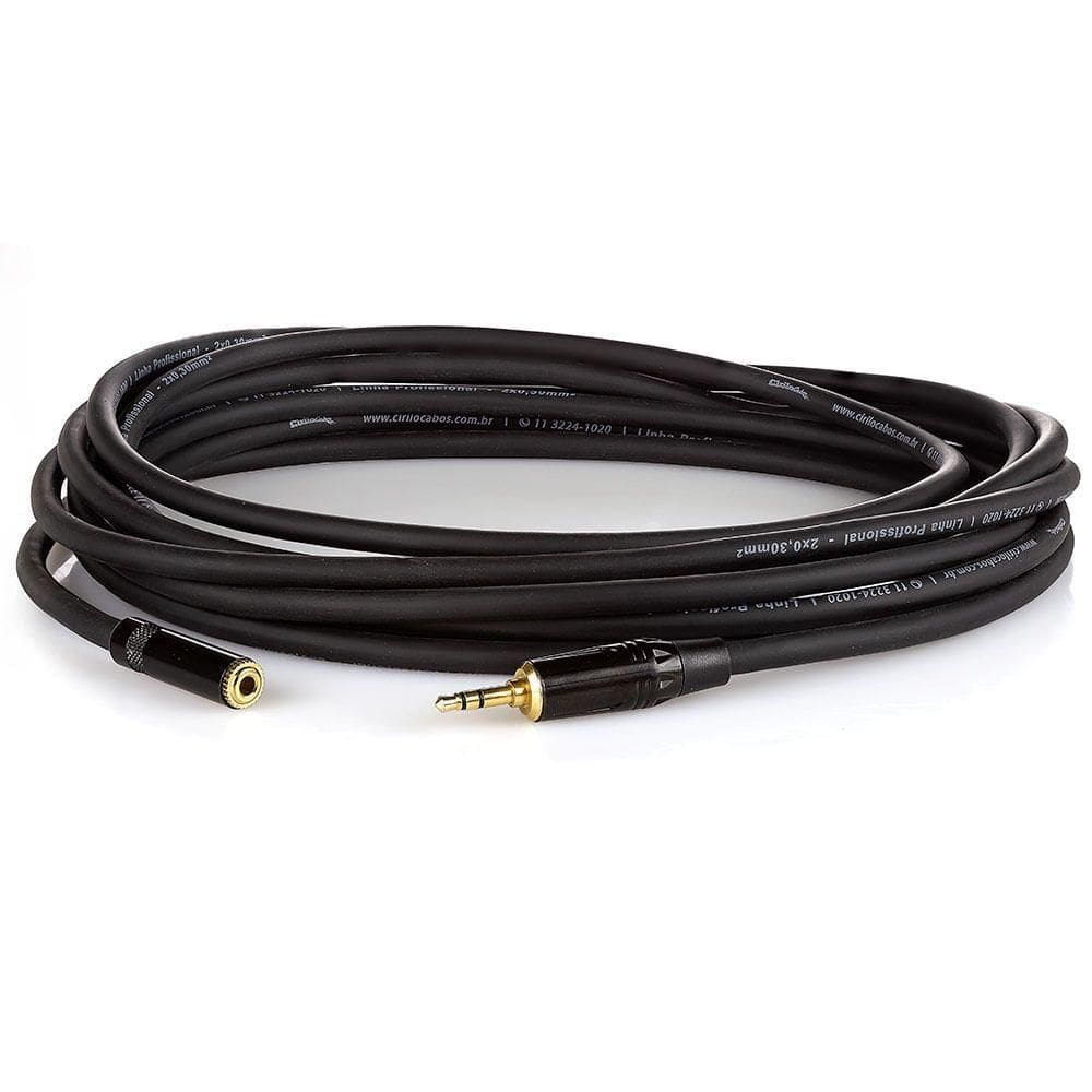 Extensão P2 Fone De Ouvido Profissional - 65 Metros