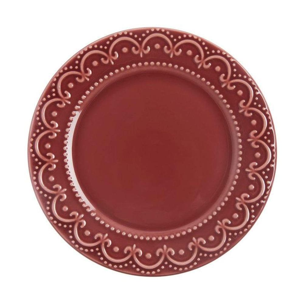 Prato De Sobremesa Natal Celina 21 Cm Saz Home Style