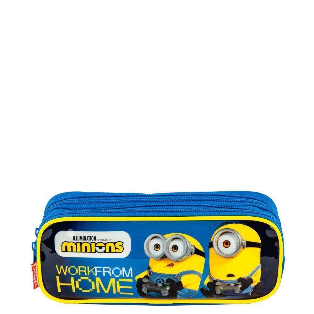 Estojo Escolar Minions Duplo Sestini - Resistente