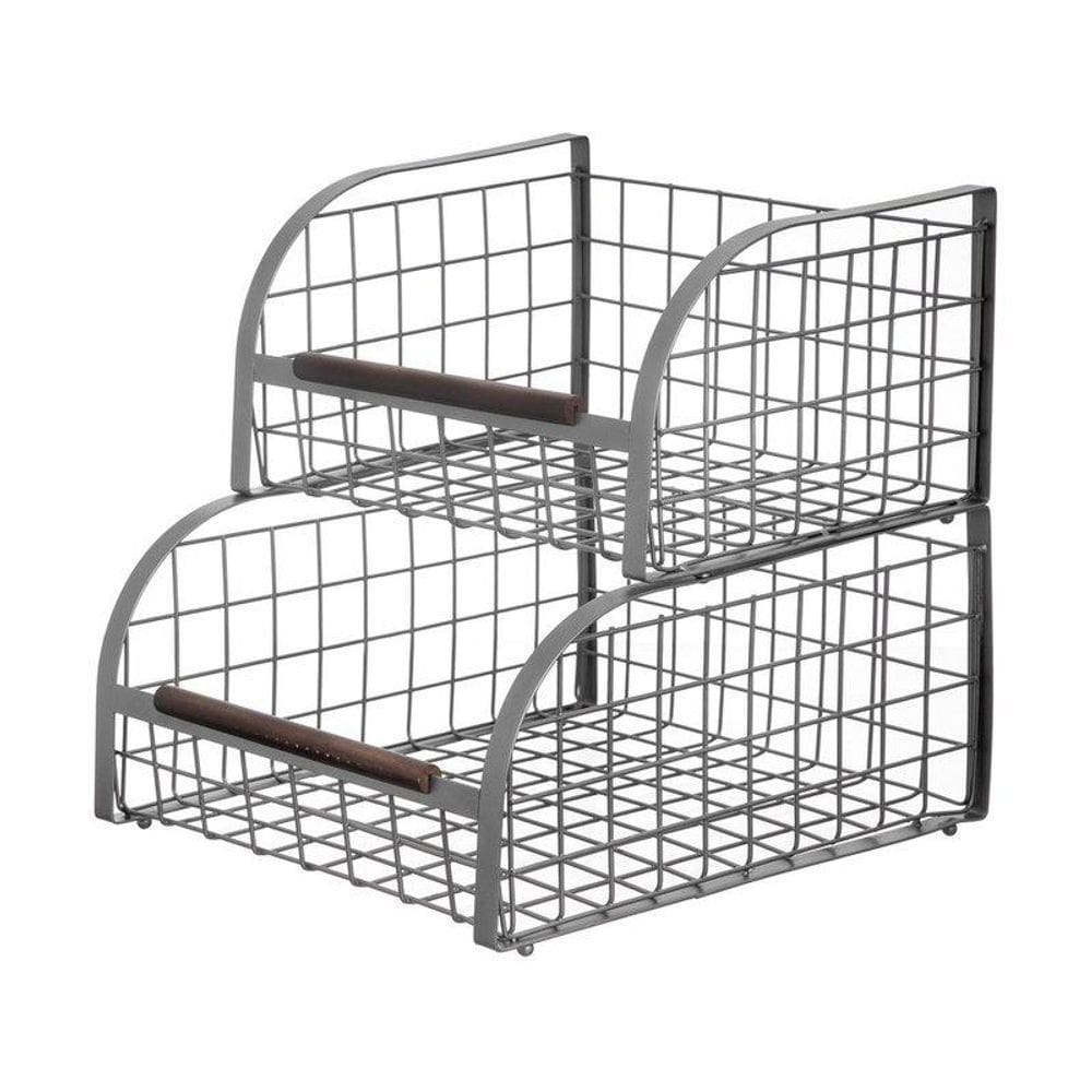 Jg Cestos Organizadores Empilhaveis Cottage 2Pcs Mde Home Style