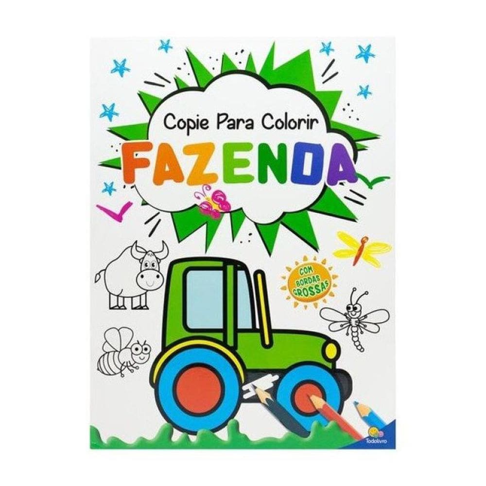 Copie Para Colorir: Fazenda